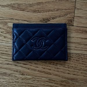 Chanel Quilted Card Holder